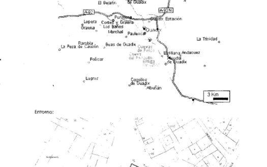 Edificio de 3 plantas de 524 m2 en Guadix